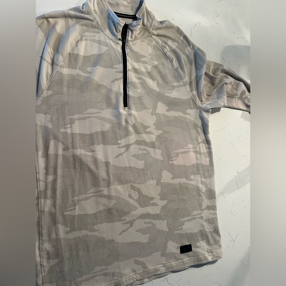 Abercrombie & Fitch Beige Quarter-Zip Pullover Men’s Large - Picture 6 of 10